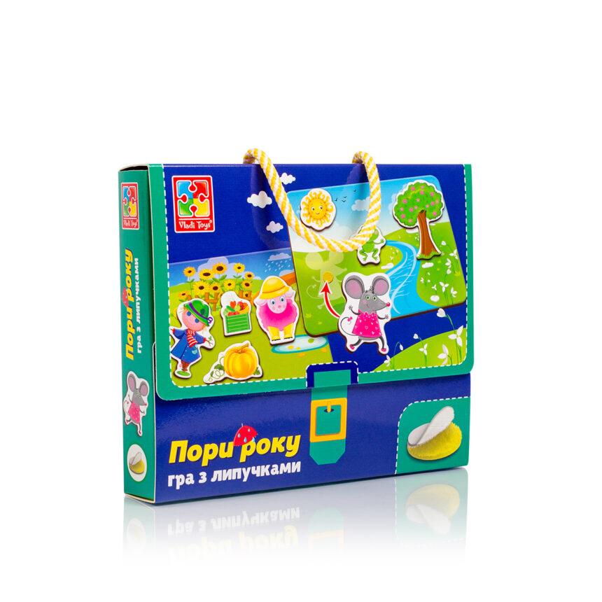 Гра з липучками Vladi Toys "Пори року" (Укр) (VT1302-25), фото 1