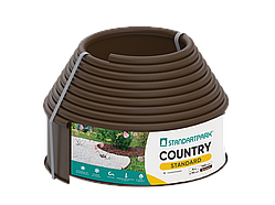 Бордюр садовий пластиковий коричневий - Country Standard 6м.