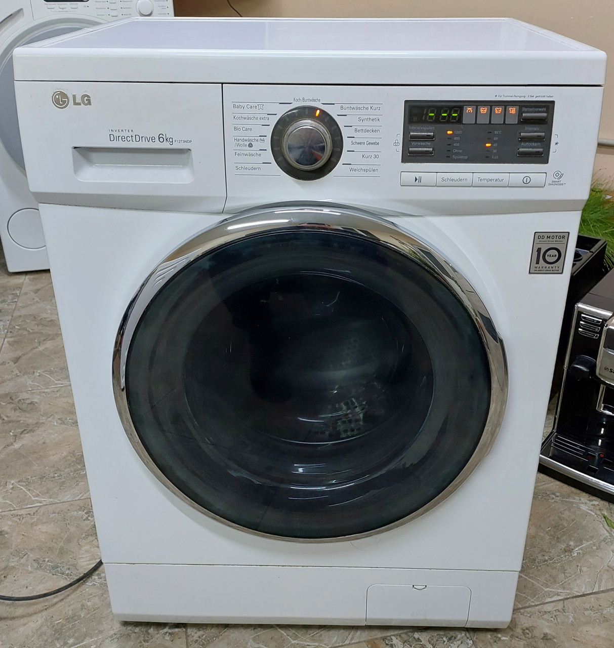 Пральна машина вузька 45 см з прямим приводом LG F1273ND б/у, фото 1