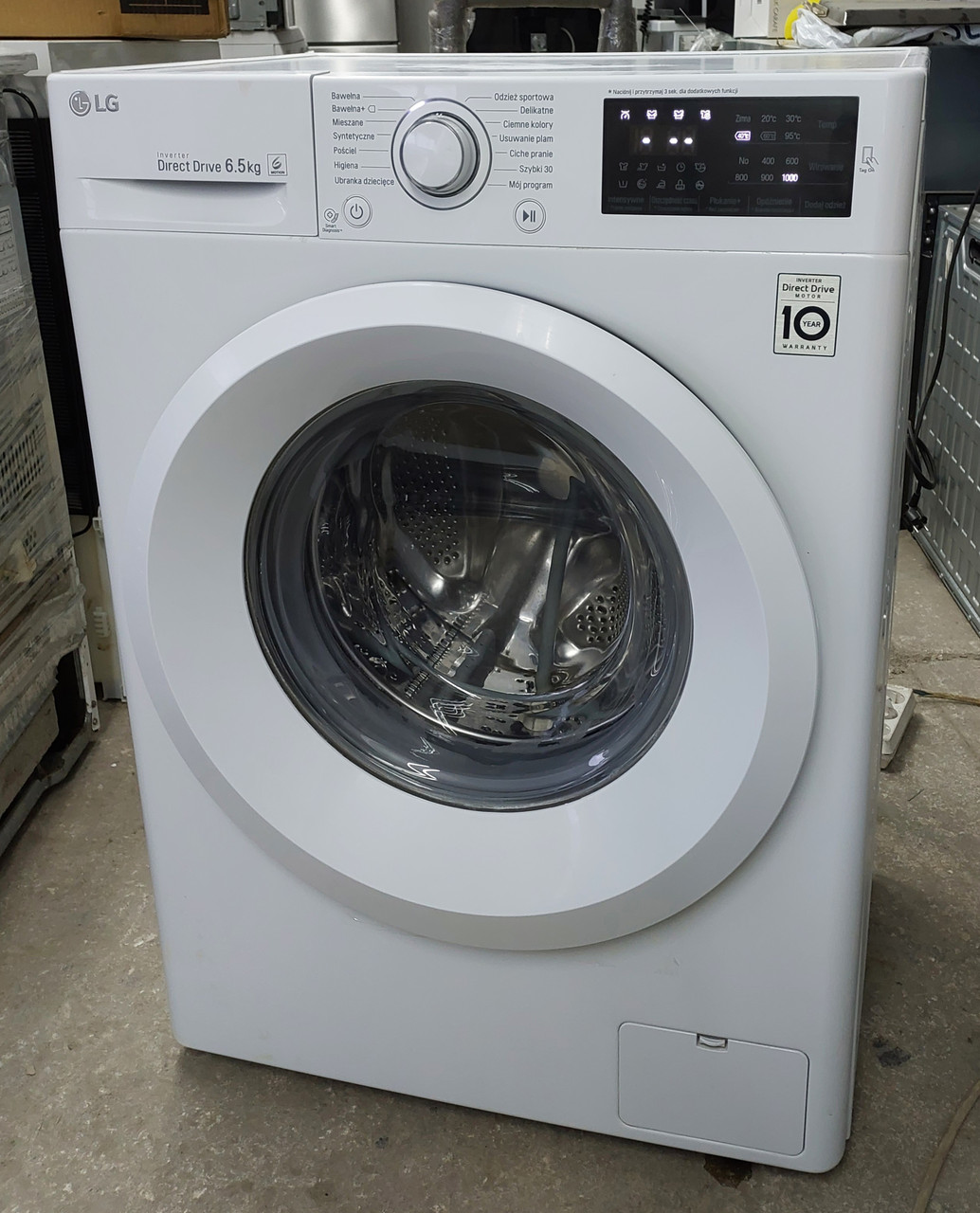 Пральна машина вузька 45 см 6.5 кг А+++ з прямим приводом LG F0J5WN3W, фото 1