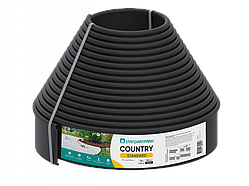 Бордюр садовий пластиковий чорний - Country Standard 15м.
