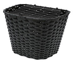 Кошик для велосипеда пластиковий, чорний.