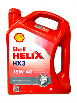 Олива моторна Helix HX3 15W-40 Shell - 4 л, фото 1