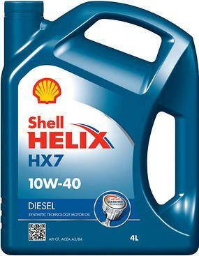 Олива моторна Helix Diesel HX7 SAE 10W-40 CF Shell - 4 л, фото 1