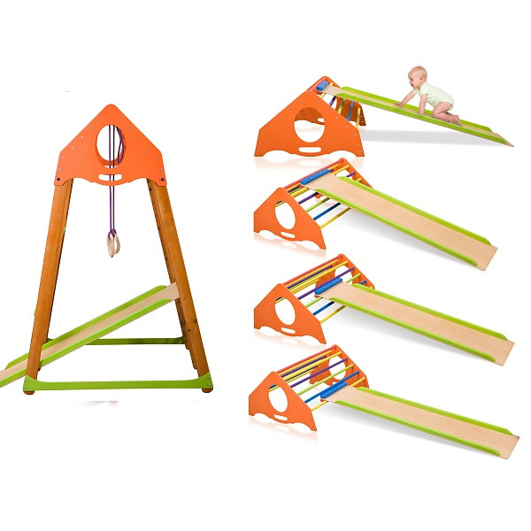 Детский спортивный комплекс для дома KindWood Plus_фото конструкции