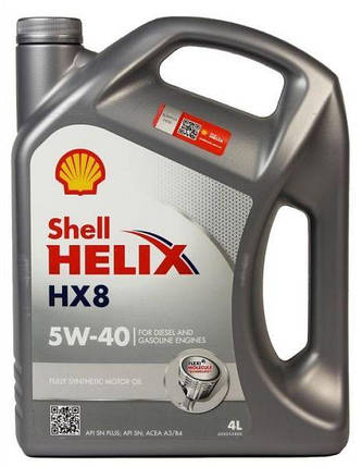 Олива моторна Helix HX8 SAE 5W-40 SM/CF Shell - 4 л, фото 1