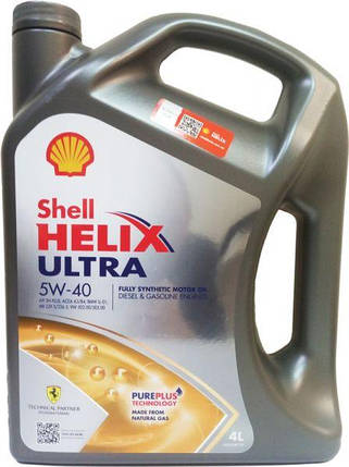 Олива моторна Helix Ultra 5W-40 Shell - 5 л, фото 1