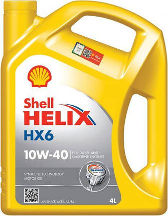 Олива моторна Helix HX6 10W-40 Shell - 4 л, фото 1