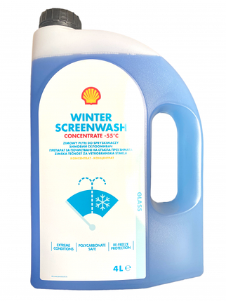 Омивач скла зимовий Winter Screenwash -55°C концетрат Shell - 4 л, фото 1