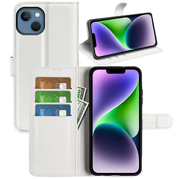 Чохол-книжка Litchie Wallet для Apple iPhone 14 White