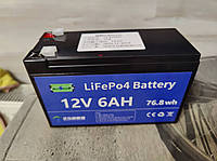 Аккумулятор LiFePo4 12v 6ah для сигнализаций 3000 циклов UPS