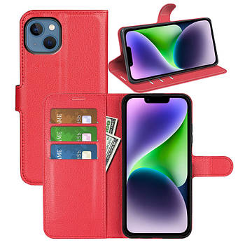 Чохол-книжка Litchie Wallet для Apple iPhone 14 Red