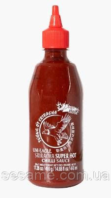 Соус Шрирач екстра-гострий чилі Sriracha Uni-Eagle 70% чилі 440 мл (Таїланд)