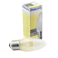 Лампа розжарювання PHILIPS 60W E27 свічка матова