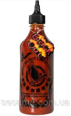 Соус Шрирач екстра-гострий чилі Sriracha BLACK Super Hot Flyimg Goose 70% чилі 455 мл (Таїланд)