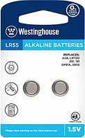 Батарейка Лужна Westinghouse Alkaline таблетка LR55 1.5 V 2шт/уп blister
