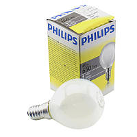 Лампа розжарювання PHILIPS 60W E14 кулька матова