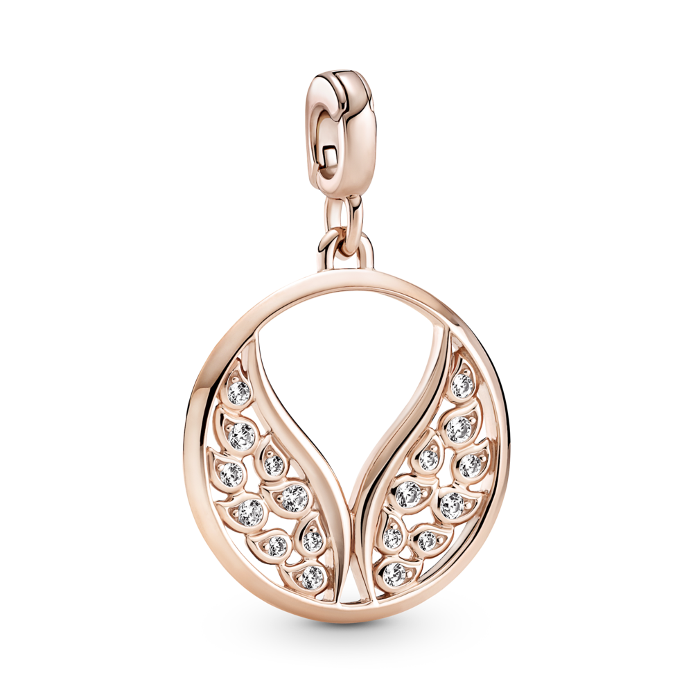 Срібний шарм Медальйон Палкі крила Pandora ME, фото 1