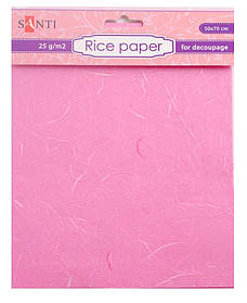 Рисовий папір, рожевий, 50*70 см 952715
