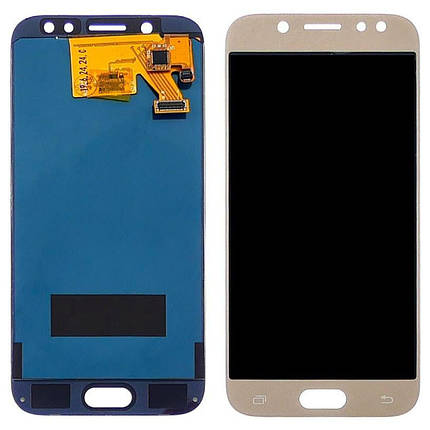 Дисплей для Samsung J530 Galaxy J5 (2017) із золотистим тачскрином, з регульованим підсвічуванням IPS, фото 1
