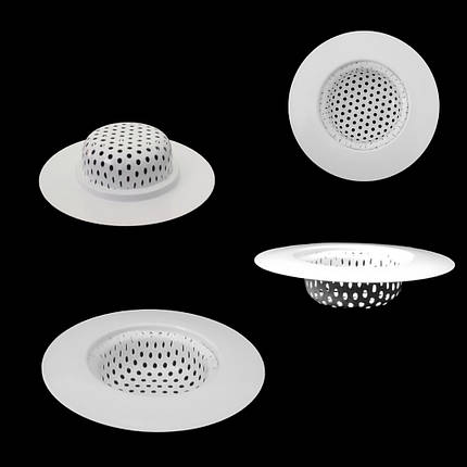 Евросетка в мийку раковини МАЛА нерж. біла D7,4см*3,8см, фото 1