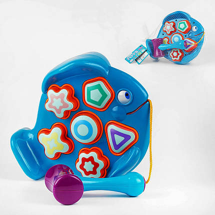 Дитяча Логічна гра A-Toys стукатка Рибка, 8329-2A, фото 1