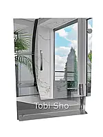 Дзеркальна навісна шафа "Економ" для ванної кімнати Tobi Sho ТS-76 500х700х130 мм
