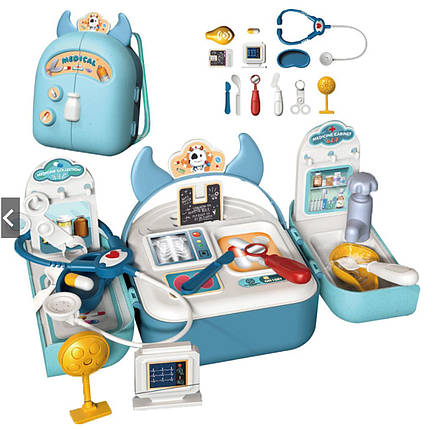 Ігровий набір доктора A-Toys Корівка 5в1, 15 аксесуарів, 1302-2, фото 1