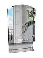 Навісна дзеркальна шафа "Економ" з відкритою полицею для ванної кімнати Tobi Sho ТS-48 400х700х130 мм