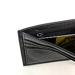 Шкіряний чоловічий гаманець із затиском для грошей H.T Leather 168-24B чорний, фото 6