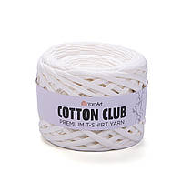Yarnart COTTON CLUB (Коттон Клаб) № 7349 теплый белый (Трикотажная пряжа, нитки для вязания)
