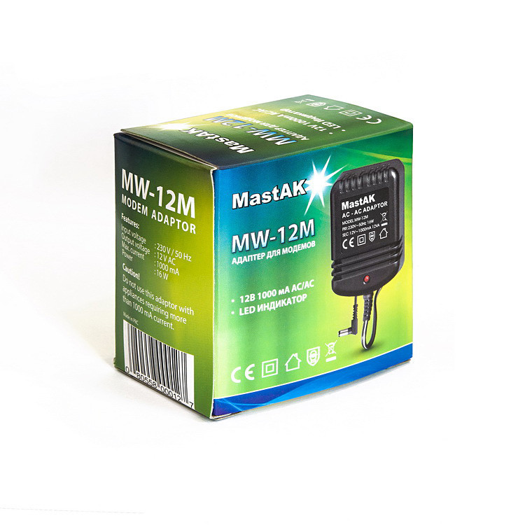 Блок живлення MastAK MW-12M 12V 1000mAh