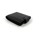 Шкіряний чоловічий гаманець H.T Leather 210 чорний, фото 3