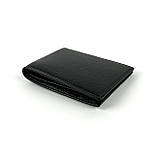 Шкіряний чоловічий гаманець H.T Leather 208S чорний, фото 3