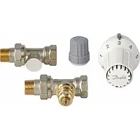 Комплект радиаторный Danfoss RAS-C2 + RA-FN + RLV 1/2 прямой