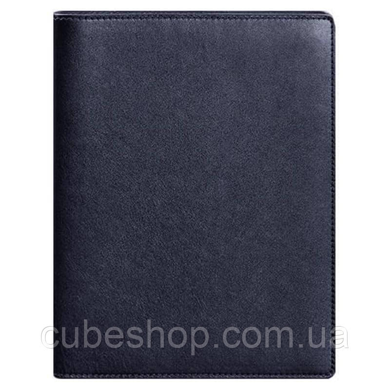 Шкіряний блокнот софт-бук 13.0 у м'якій обкладинці (темно-синій) шкіра Krast, фото 1