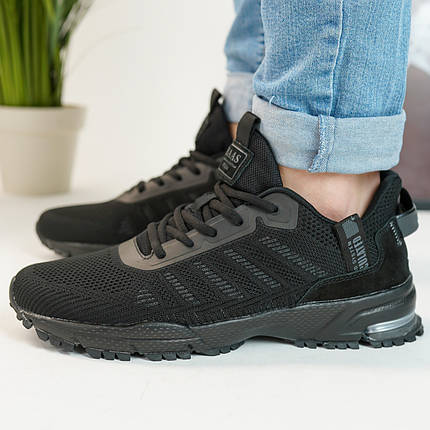 Чорні літні чоловічі кросівки, фото 1