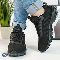 Чорні літні чоловічі кросівки, фото 4