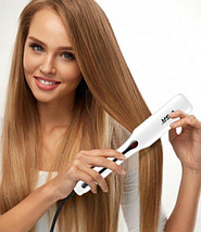 Стайлер для завивки и укладки волос VGR V-556 белого цвета, Щипцы для выпрямления волос, Плойка стайлер, фото 2