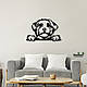 Панно Кубинська шовкова собака 25x18 см - Картини та лофт декор з дерева на стіну., фото 6