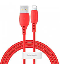 Кабель Baseus Colorful USB 2.0 to Lightning 2.4A 1.2M Червоний (CALDC-09)