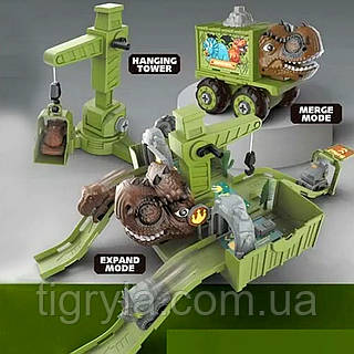 Авто трек детский игрушка паркинг Динозавры