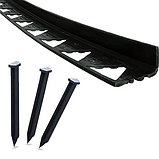 Бордюр тротуарний пластиковий H44 1,5 м чорний, фото 5