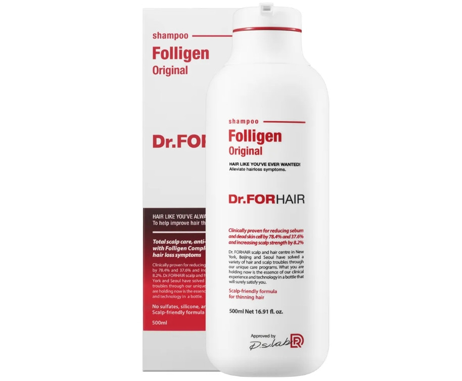 Dr.FORHAIR Folligen Shampoo - Шампунь проти випадіння волосся, 500 мл, фото 1