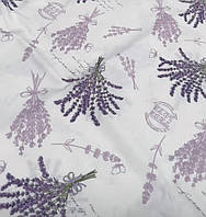 Ткань хлопковая цветы лаванда для штор римских штор скатерти