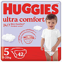 Подгузники Huggies Ультра Комфорт 5, 42шт , унісекс, джамбо Хаггис