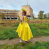 Жовте нарядне плаття на дівчинку костюм Сонечко, Курчатко, Качечка, Кульбаба, фото 2