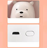 Зволожувач повітря з підсвіткою Humidifier H20 8023, медведик зелений, фото 3