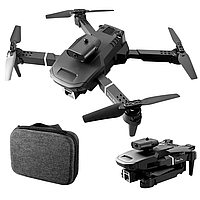 Дрон з камерою 4K RC Drone E100 дрон коптер FPV, FPV 100 м. до 30 хв. 2 акумулятори + СУМКА