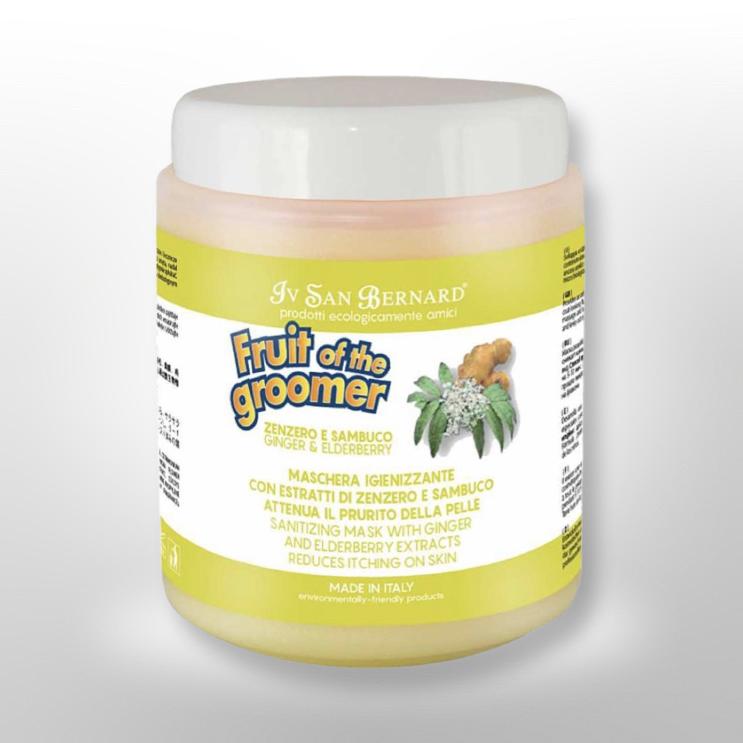 Маска Iv San Bernard для собак та котів дезінфікуюча з бузиною та імбирем Ginger and Elderberry 1л